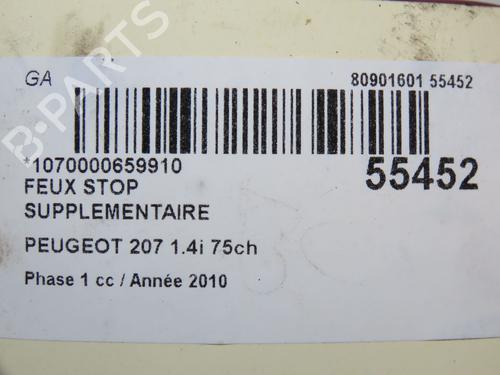 Trzecie światło stopu PEUGEOT 207 (WA_, WC_) 1.4 | BP30893471L11