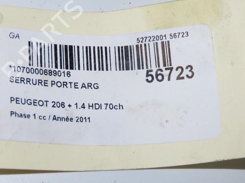 rear-left-lock-peugeot-206-2l_-2m_-2009-2010-2011-2012-2013-32253922 main image