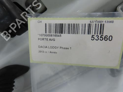 Used Left front door DACIA LODGY (JS_) 1.2 TCe (JSAY, JSM0) (115 hp) 28831310