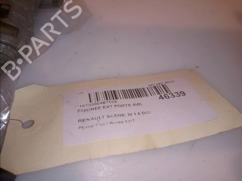 Front right exterior door handle RENAULT SCÉNIC IV (J9_) 1.6 dCi 130 | BP15886211C129 