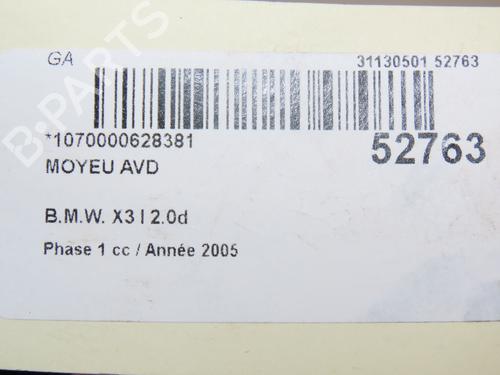 Left front steering knuckle BMW X3 (E83) 2.0 d | BP28829821M25 - Image 3