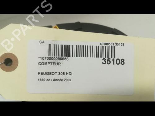 Used Instrument cluster PEUGEOT 308 I (4A_, 4C_) 1.6 HDi (90 hp) 9597123