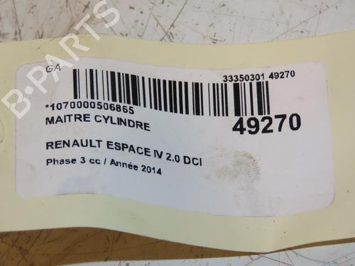 Used Brake master cylinder RENAULT ESPACE IV (JK0/1_) 2.0 dCi (JK01, JK02, JK1J, JK1K, JK1H) (150 hp) 17338531