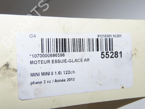 rear-wiper-motor-mini-mini-r56-2005-2006-2007-2008-2009-2010-2011-2012-2013-2014-31819640 main image