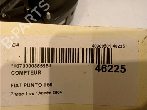 Kombinert Instrument FIAT PUNTO (188_) 1.2 60 (188.030, .050, .130, .150, .230, .250) (60 hp) 23174855