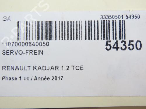 Used Servo brake Servo brake RENAULT KADJAR (HA_, HL_) 1.2 TCe 130 (HLMR) (130 hp) 29469736 29469736