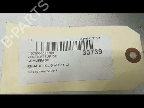 Used Heater blower motor RENAULT CLIO IV (BH_) 1.5 dCi 90 (90 hp) 9595495