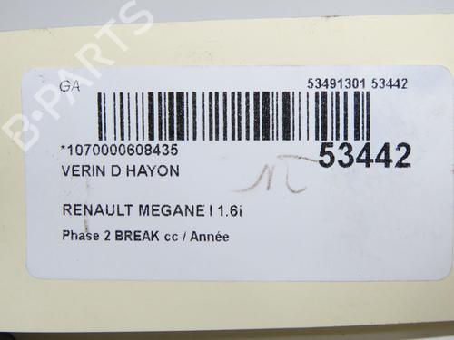 Used Tailgate lift support Tailgate lift support RENAULT MEGANE I Grandtour (KA0/1_) 1.6 16V (KA0B, KA04, KA11) (107 hp) 33998895 33998895