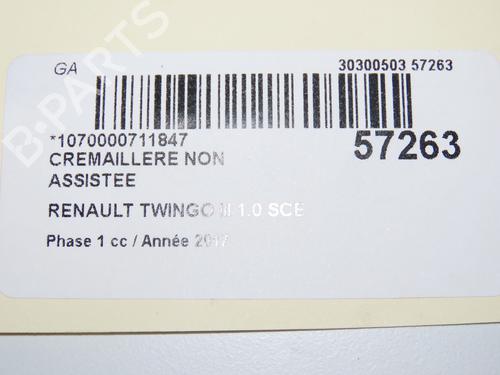 Steering rack RENAULT TWINGO III (BCM_, BCA_) 1.0 SCe 70 (BCMB) | BP33188163M22 - Image 7