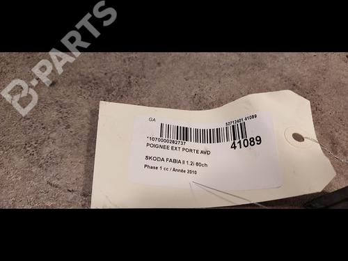 Front right exterior door handle SKODA FABIA II (542) 1.2 | BP9614406C129