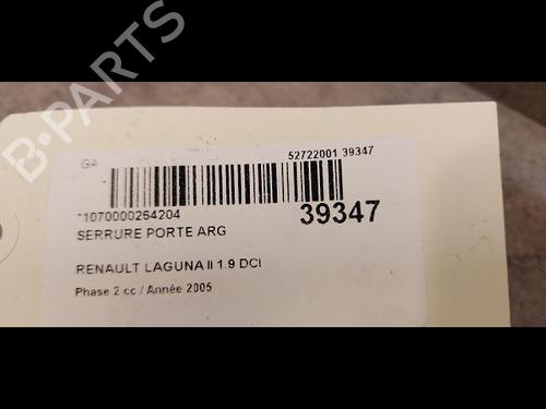 Used Rear left lock RENAULT LAGUNA II (BG0/1_) 1.9 dCi (BG08, BG0G) (120 hp) 9611882