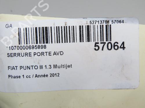 Używane Zamek drzwi przednich prawych FIAT PUNTO (199_) 1.3 D Multijet (84 hp) 32354770