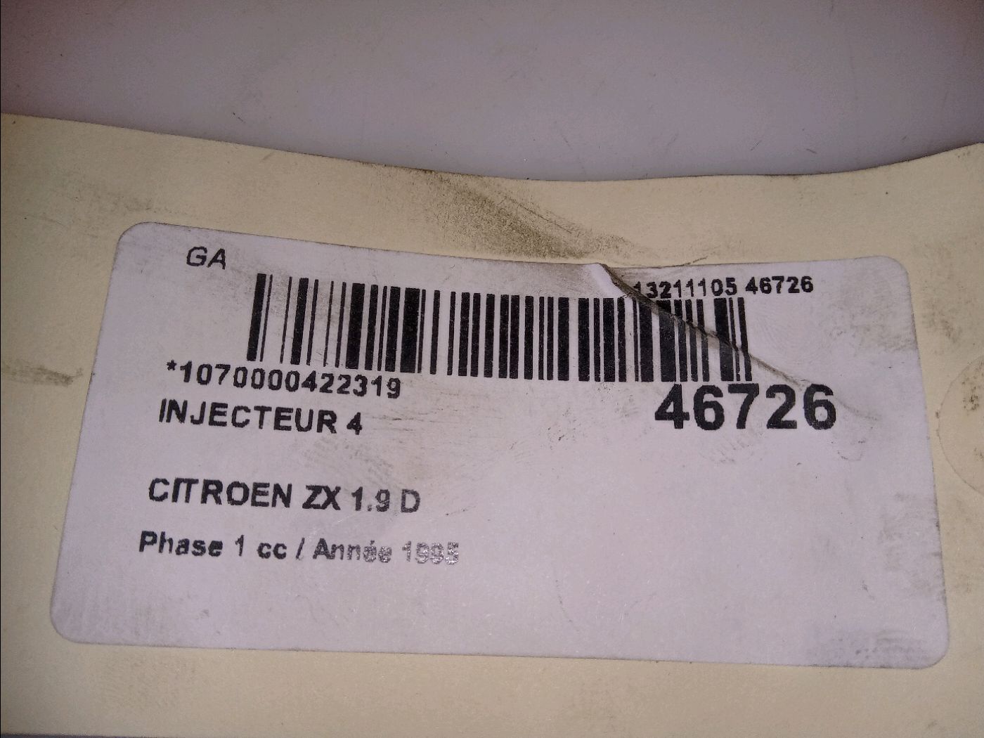 Injector CITROËN ZX (N2) 1.9 DT 12521605 | B-Parts
