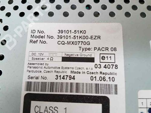 Radio SUZUKI SPLASH (EX)  | BP913425E6 