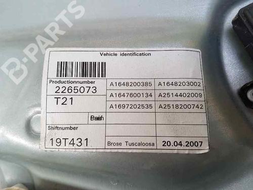 Front left window mechanism MERCEDES-BENZ M-CLASS (W164)  | BP3117643C22 
