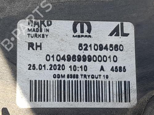 Used Right headlight Right headlight FIAT DOBLO Cargo (263_) 1.3 D Multijet (263WXU1A, 263ZXU1A, 263WYB1A, 263ZYB1A) (95 hp) 33428538 33428538