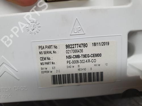 Instrument cluster PEUGEOT 308 II (LB_, LP_, LW_, LH_, L3_)  | BP13493578C47 