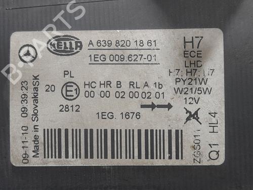 Left headlight MERCEDES-BENZ VITO / MIXTO Van (W639) 110 CDI (639.601, 639.603, 639.605) | BP30361168C28