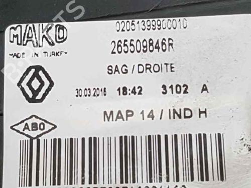 Right taillight RENAULT CLIO IV (BH_)  | BP5157382C35