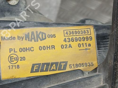 Left headlight FIAT DOBLO Box Body/MPV (223_) 1.9 JTD | BP26911597C28