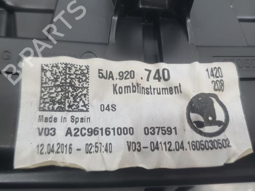 Instrument cluster SKODA RAPID Spaceback (NH1) 1.2 TSI | BP27282631C47 - Image 4
