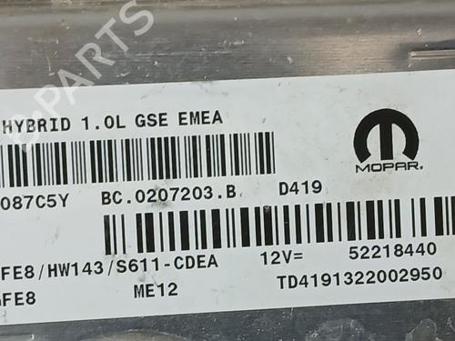 Engine control unit (ECU) FIAT 500 (312_) 1.0 Mild Hybrid (312.AYD1B) | BP39248000M57 - Image 2