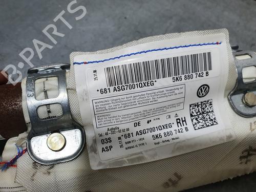 Right curtain airbag VW GOLF VI (5K1)  | BP8648211C12 
