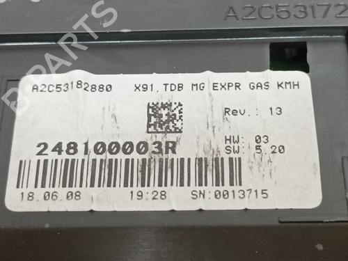 Instrument cluster RENAULT LAGUNA III (BT0/1) 2.0 16V (BT05, BT0F, BT0W) | BP7840348C47 