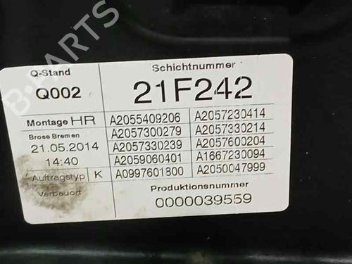 Used Rear right window mechanism MERCEDES-BENZ C-CLASS (W205) C 220 BlueTEC / d (205.002, 205.004) (170 hp) 23577780