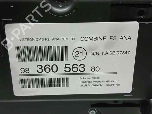 Instrument cluster PEUGEOT 208 II (UB_, UP_, UW_, UJ_)  | BP20662727C47 