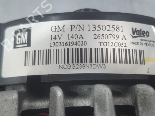 Alternator OPEL INSIGNIA A (G09) 2.0 CDTI (68) | BP39600573M7 - Image 5