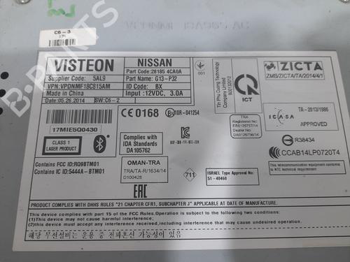 Radio NISSAN QASHQAI II (J11, J11_) 1.2 DIG-T | BP28193382E6