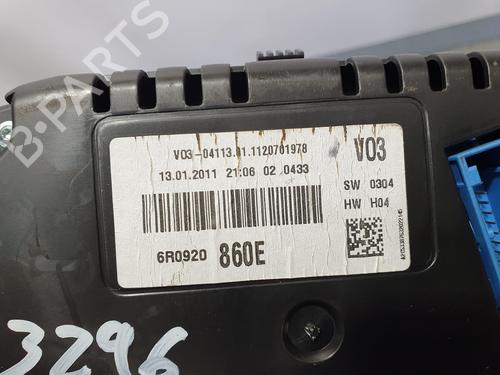 Instrument cluster VW POLO V (6R1, 6C1)  | BP7887583C47 