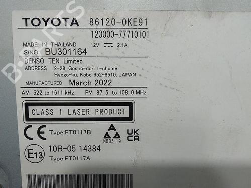 Radio TOYOTA HILUX VIII Pickup (_N1_)  | BP23424909E6 