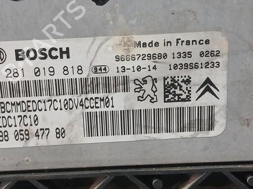 Engine control unit (ECU) PEUGEOT 207 (WA_, WC_) 1.4 HDi | BP30081147M57