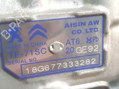 Gearbox PEUGEOT 2008 I (CU_) 1.2 THP 110 / PureTech 110 | BP36164454M3 - Image 7