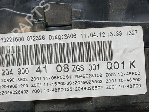 Instrument cluster MERCEDES-BENZ C-CLASS (W204)  | BP9041607C47 