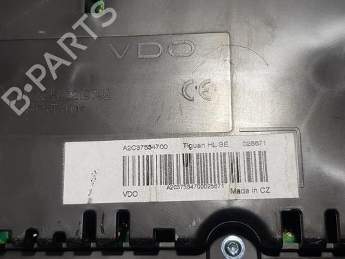 Instrument cluster VW TIGUAN (5N_)  | BP8265510C47 