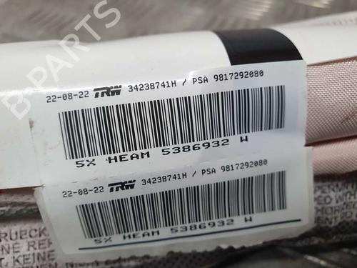 Right curtain airbag PEUGEOT RIFTER  | BP15558167C12 