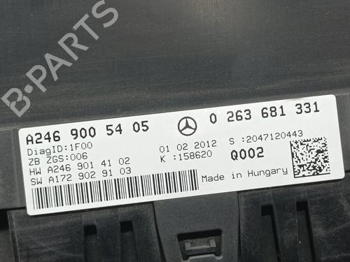 Instrument cluster MERCEDES-BENZ B-CLASS Sports Tourer (W246, W242) B 180 CDI (246.200) | BP15539406C47 