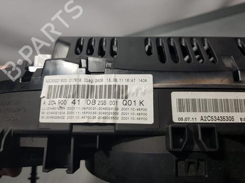 Instrument cluster MERCEDES-BENZ C-CLASS (W204)  | BP7523525C47 