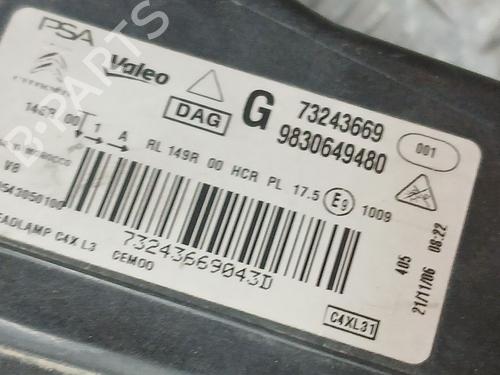 Left headlight CITROËN C4 III (BA_, BB_, BC_) 1.5 BlueHDi 130 (BBYHZB) | BP24969848C28  - Image 6