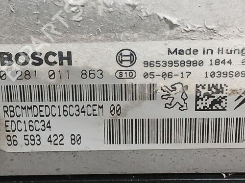 Engine control unit (ECU) CITROËN C4 I (LC_) 1.6 HDi | BP40194964M57 - Image 2