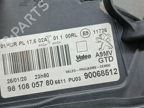 Left headlight PEUGEOT 208 I (CA_, CC_) 1.6 BlueHDi 100 | BP25292616C28 