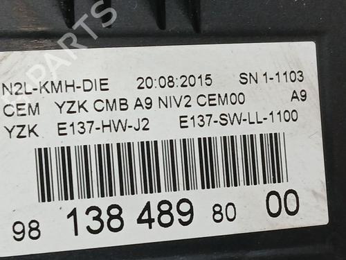 Instrument cluster PEUGEOT 208 I (CA_, CC_) 1.6 BlueHDi 100 | BP25292606C47 