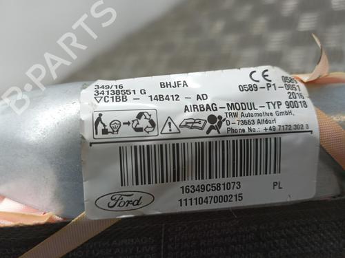Left curtain airbag FORD FIESTA VI (CB1, CCN)  | BP10810905C11 