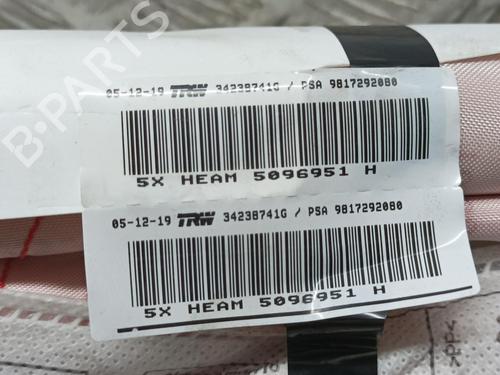 Right curtain airbag PEUGEOT RIFTER 1.5 BlueHDi 130 | BP10209211C12 