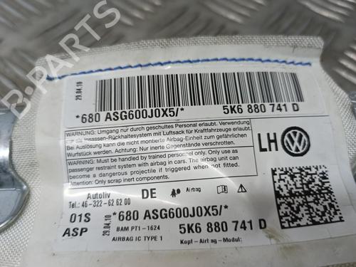 Left curtain airbag VW GOLF VI (5K1)  | BP9812227C11 
