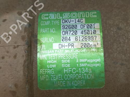 AC compressor NISSAN TERRANO II (R20)  | BP9948590M34 