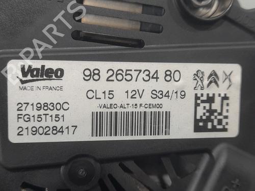 Alternator PEUGEOT 5008 II (MC_, MJ_, MR_, M4_) 1.2 THP (MRHNYH, MRHNYW, MRHNSJ, MRHNSU, MRHNSM) | BP29374242M7 